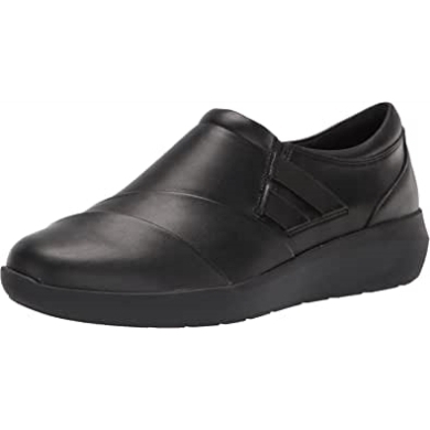 Damen-loafer Mit Kayleigh-knöpfen Clarks Schwarz Synthetik