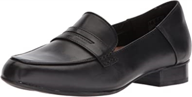 Damen Keesha Cora Pen Ny Loafer Schwarz Leder Clarks
