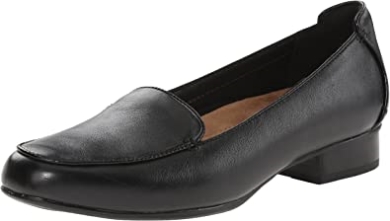 Keesha Luca Damenloafer Mit Geschlossener Spitze Clarks Schwarzes Leder