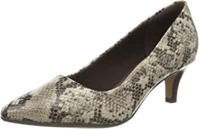 Linvale Jerica Damenpumps Clarks Grau Taupe Schlange Taupe Schlange