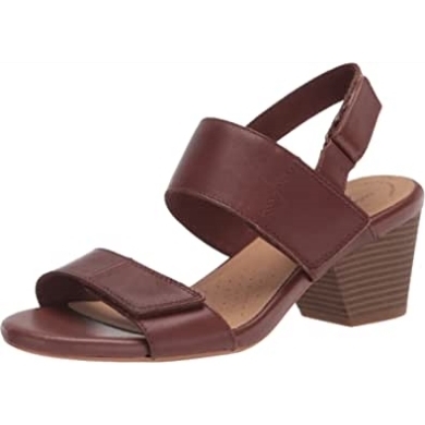 Lorene Sandale Mit Hellem Absatz Für Damen Clarks Tan Leder