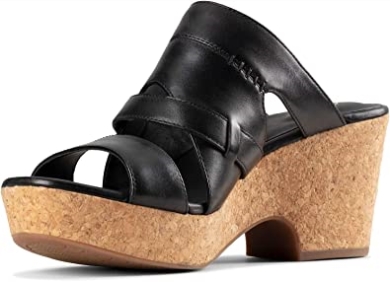 Maritsa-riemensandalen Für Damen Clarks Schwarzes Leder