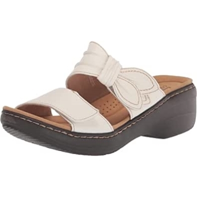 Sandale Mit Absatz Von Merliah Charm Für Damen, Weißes Leder, Clarks