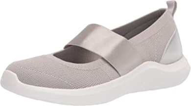 Nova Sol Damensneaker Clarks Hellgrauer Strick