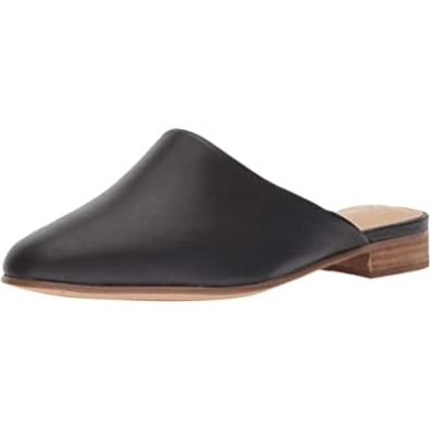 Pantoletten Aus Reinem Rouge Für Damen Aus Schwarzem Leder Clarks