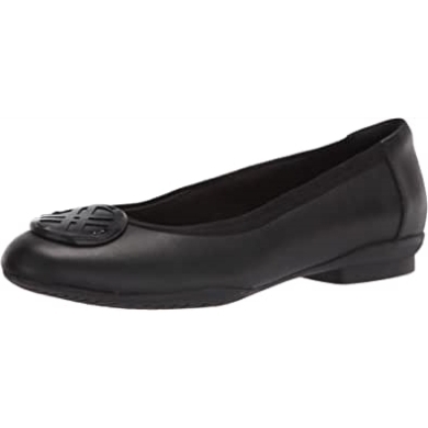 Damen Sara Wil Low Ballerinas Clarks Schwarzes Leder
