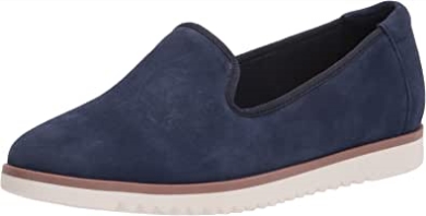 Damen Serena Brynn Loafer Flach Navy Wildleder Clarks