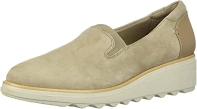 Damen Loafer Sharon Dolly Sand Wildleder Clarks