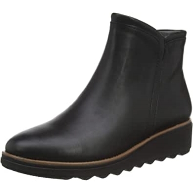 Sharon Heights Damenstiefelette Clarks Schwarzes Leder