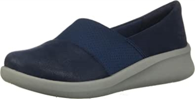 Sillian 20 Moon Loafer Für Damen Flach Blau Clarks