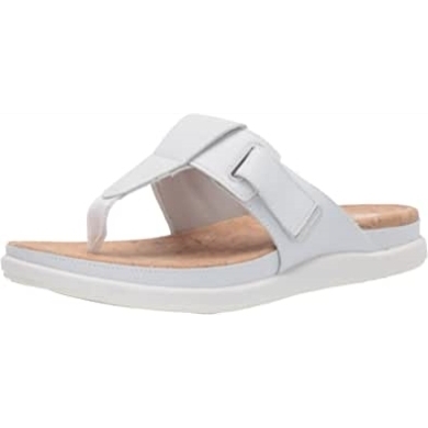 Damen Step June Reef Sandale Clarks Weiß Synthetik