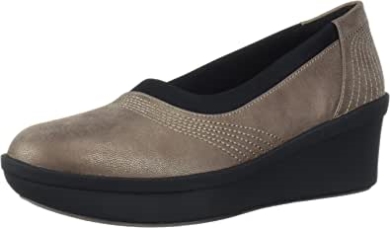 Steppschuhe Damen Rose Sky Plateau Clarks Zinn Textil