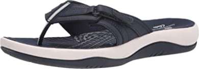 Damen-sunmaze-waves-flip-flop Navy Clarks
