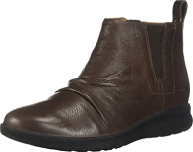 Unverzierte, Mittelhohe Slouch-stiefel Für Damen, Braune Clarks