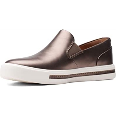Un Maui Stride Damensneaker Kieselmetallic Clarks Kieselmetallic
