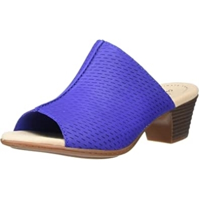 Valarie Caddy Damensandalen Mit Absatz Clarks Cobalt Nubuk