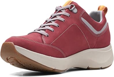 Damensneaker Wave 20 Lace Wein Nubuk Kombi Clarks