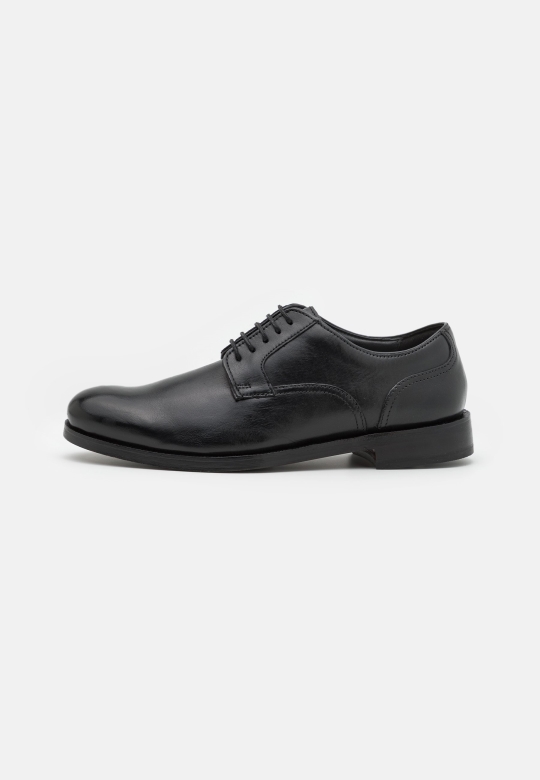 Clarks Schwarze Schnürschuhe Aus Craftdean-spitze