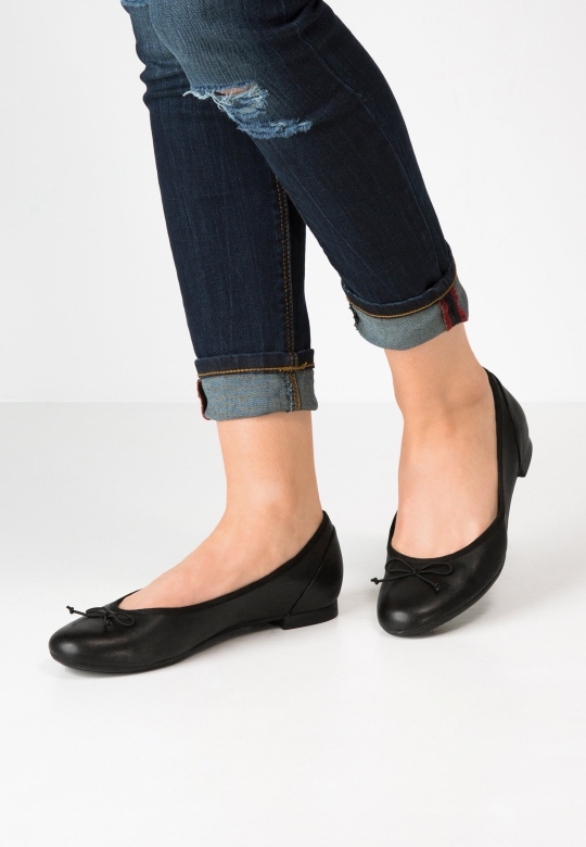 Couture Bloom Ballerinas Clarks Schwarz