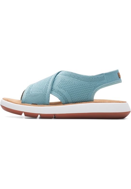 Jemsa Dash Sandalen Türkis Strick Clarks