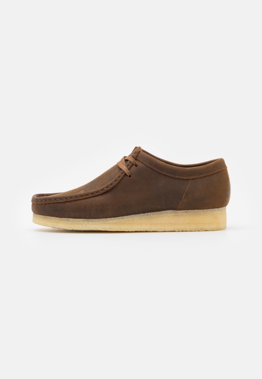 Wallabee Lässige Schnürschuhe Clarks Bienenwachs