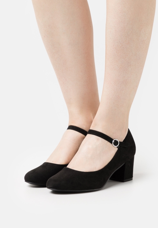 Schwarze Clarks Klassische Heels