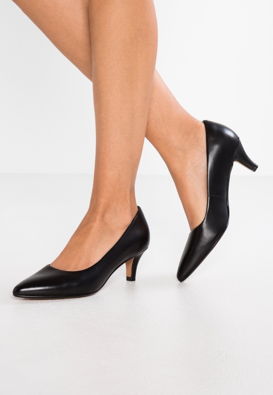 Schwarze Clarks Linvale Jerica Klassische Fersen