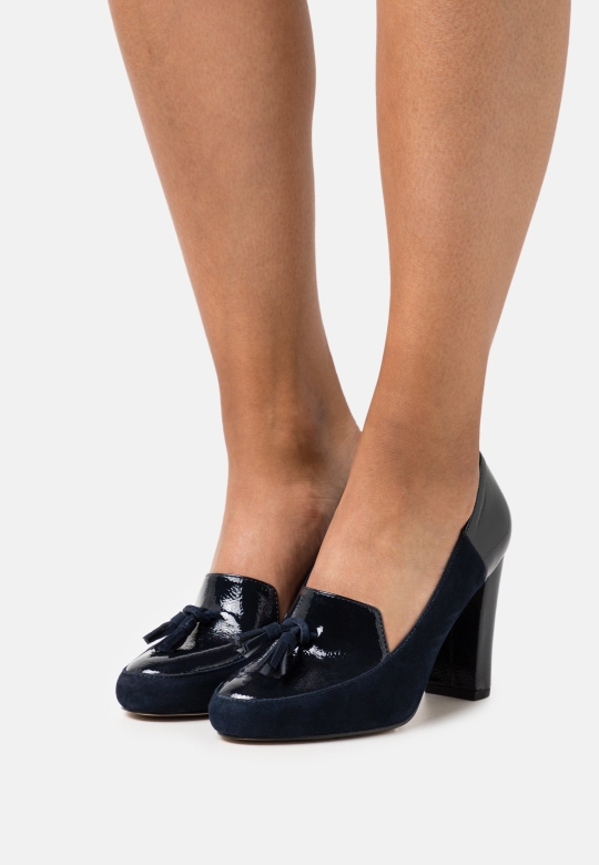Leder Klassische Heels Clarks Dunkelblau