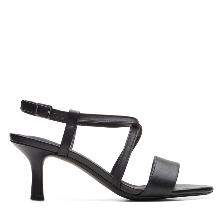 Amali Schnalle Schwarzes Leder Schwarzes Leder Clarks