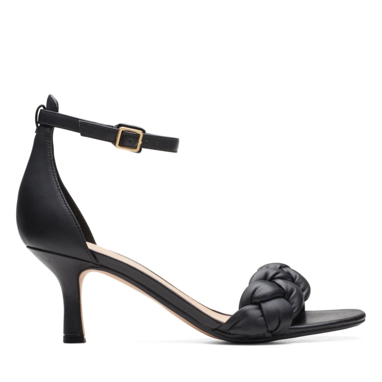 Amali Sandale Schwarzes Leder Clarks Schwarzes Leder
