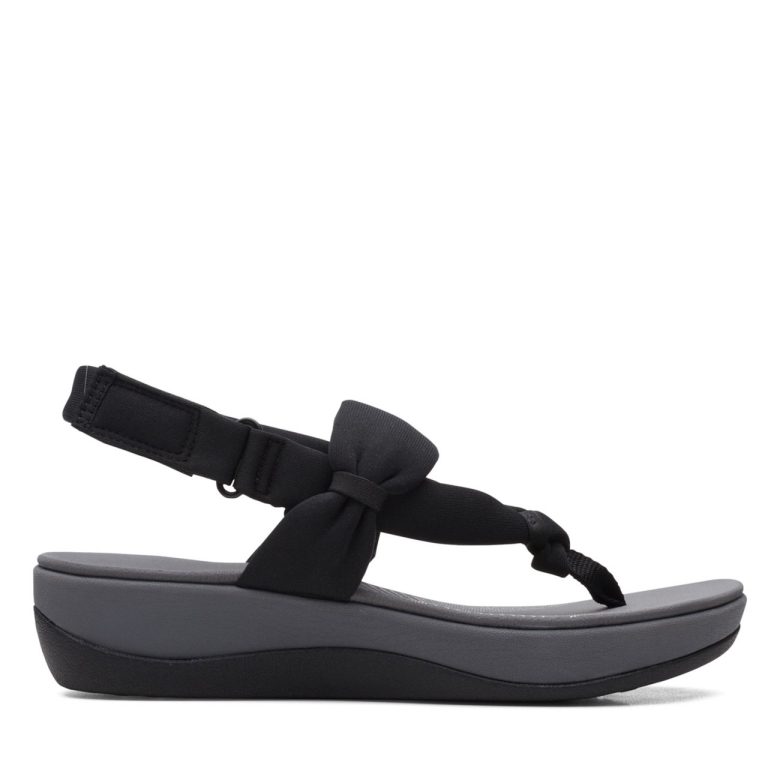 Arla Nicole Schwarzes Textil Clarks Schwarzes Textil