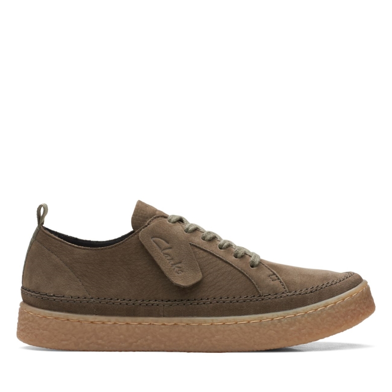 Barleigh Lace Nubuk Dunkeloliv Clarks Nubuk Dunkeloliv