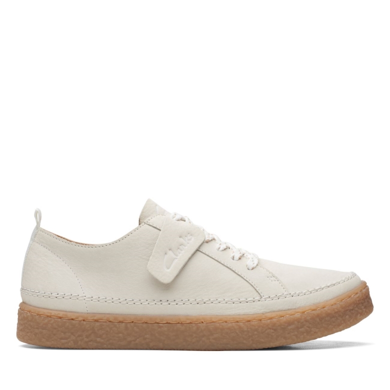 Barleigh Spitze Weißes Leder Weißes Leder Clarks