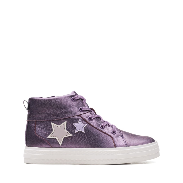 Beerenleder Clarks Nova City Kid Beerenleder
