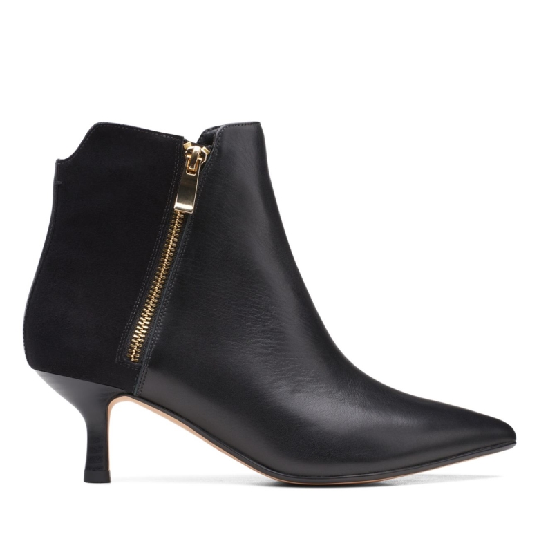 Schwarz Clarks Violett 55 Zip Schwarz
