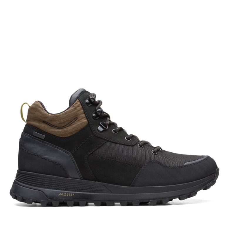 Schwarze Kombination Clarks Atl Trek Hi Gore-tex Schwarze Kombination