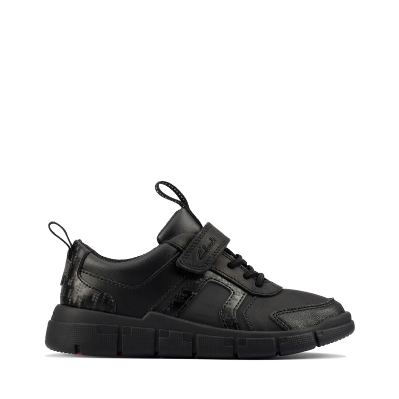 Schwarzes Leder Clarks Codieren Helles Schwarzes Leder