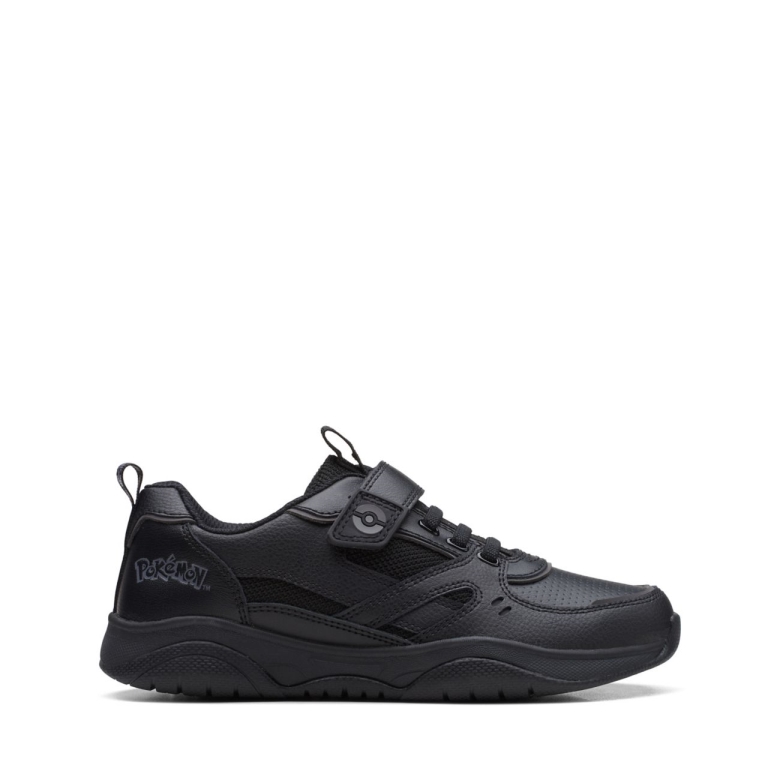 Schwarzes Leder Clarks Grip Trade älteres Schwarzes Leder