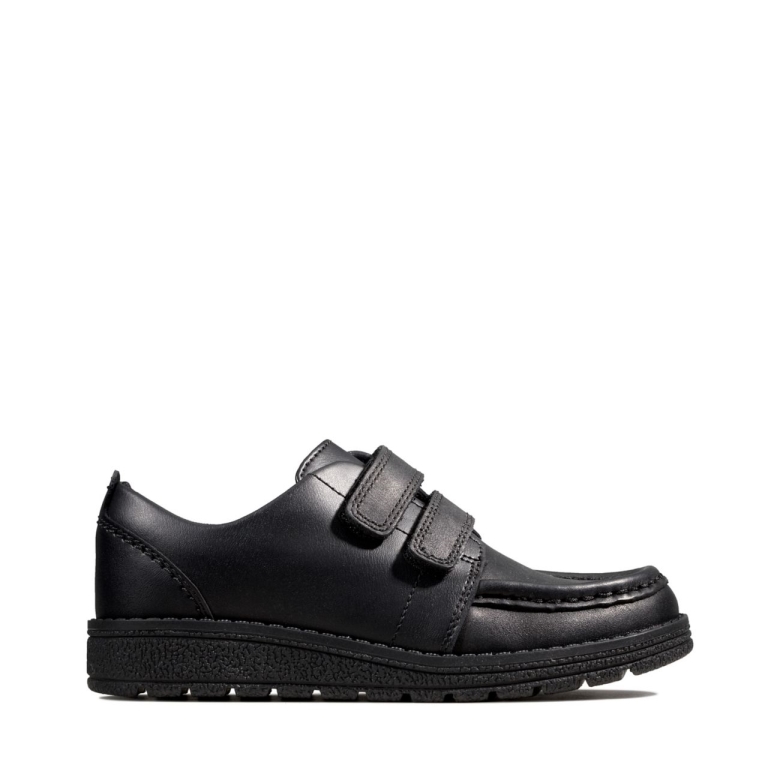Schwarzes Leder Clarks Mendip Helles Schwarzes Leder