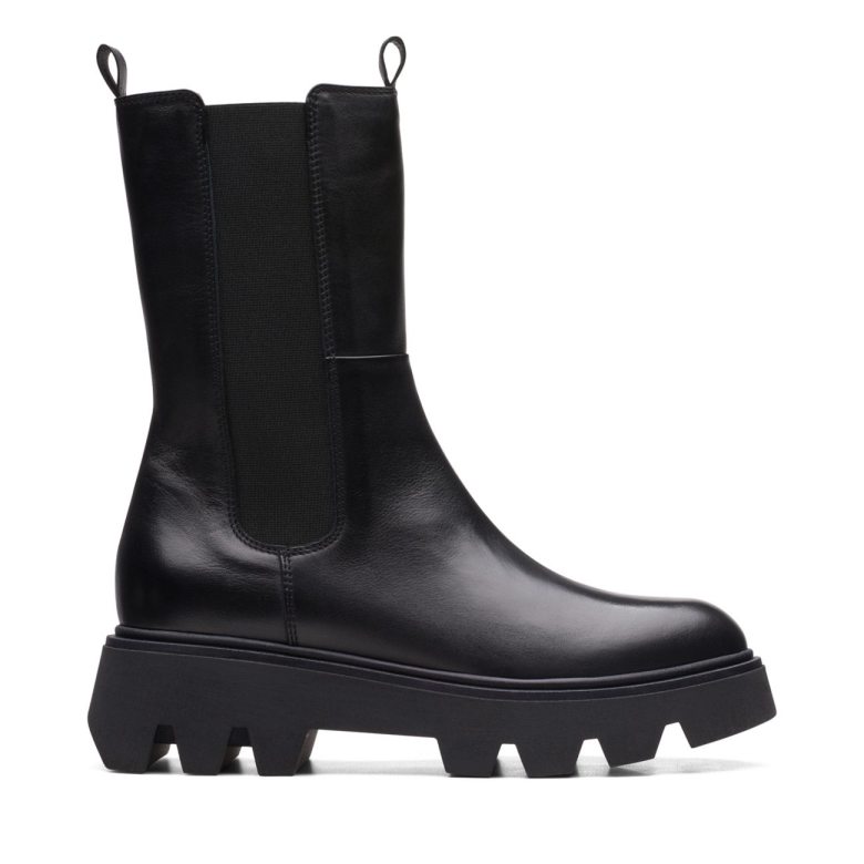 Schwarzes Leder Clarks Motiv 20 Top Schwarzes Leder