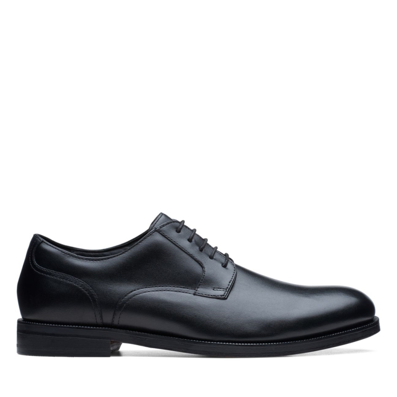 Schwarzes Leder Craftdean Spitze Schwarzes Leder Clarks