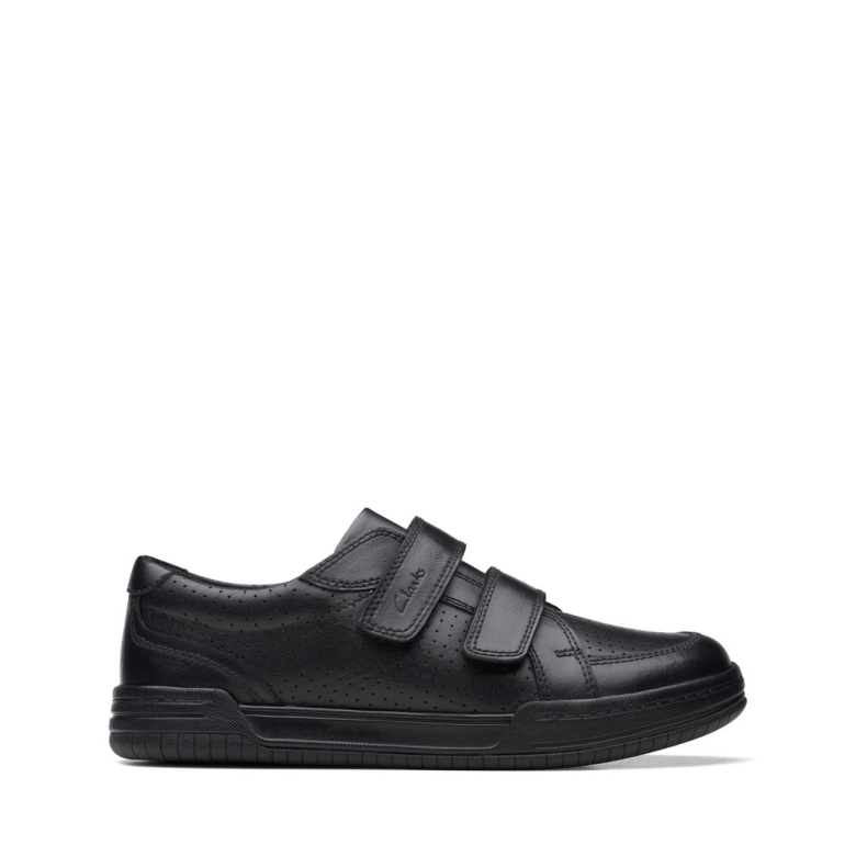 Schwarzes Rehbraunes Lederband ältere Schwarze Leder Clarks