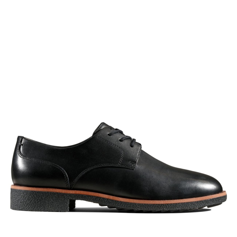 Schwarzes Leder Griff Lane Schwarzes Leder Clarks