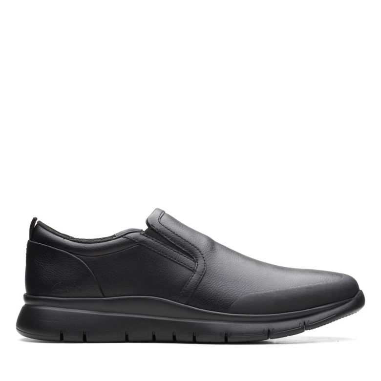 Schwarzes Leder Lt Slip Schwarzes Leder Clarks