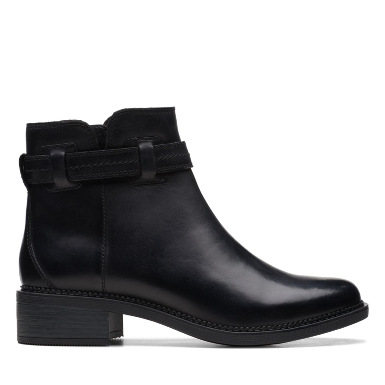Schwarzes Leder Maye Ease Schwarzes Leder Clarks