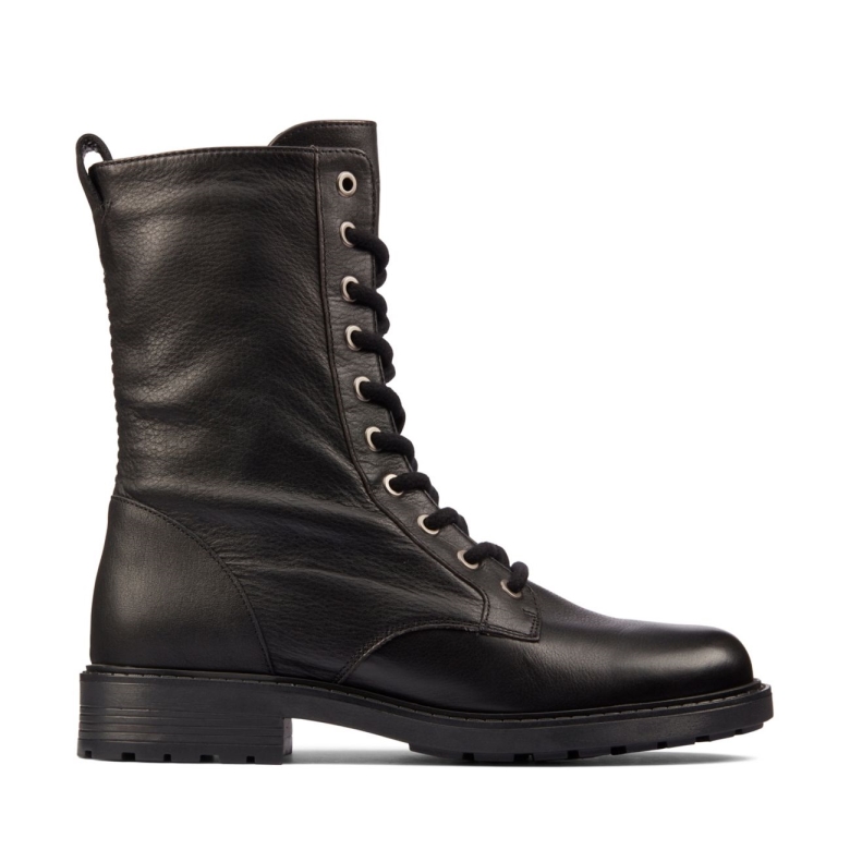Schwarzes Leder Orinoco 2 Stil Schwarzes Leder Clarks