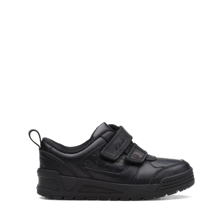 Schwarzes Leder Palmer Mist Kid Schwarzes Leder Clarks