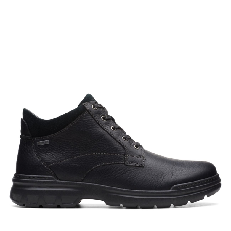 Schwarzes Leder Rockie 2 Up Gore-tex Schwarzes Leder Clarks