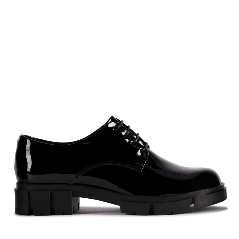 Schwarzer Lack Clarks Teala Spitze Schwarzer Lack