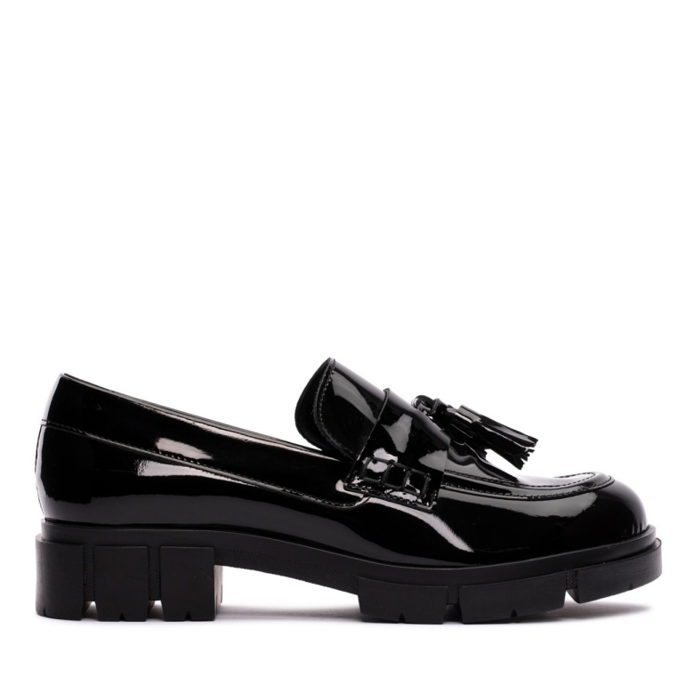 Schwarzer Lack Clarks Teala Loafer Schwarzer Lack